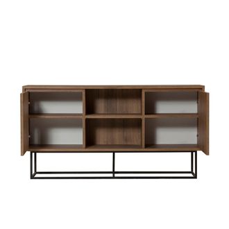 Concept Usine Aparador con 2 puertas y 6 espacios de almacenamiento de 140 cm