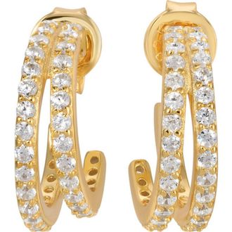 Native Gem Evil Twin Double Huggie Hoop Earrings in Gold at Nordstrom