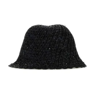 Helen Kaminski Accessoires, Dames, Zwart, ONE Size, Rio Raffia Bucket Hat