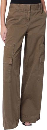 Off-white Pantalone Cargo - Dames - Wijde Broeken - Bruin - M - Broeken