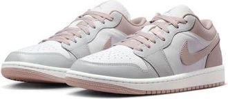 Nike Jordan Air Jordan 1 Low Basketball Sneaker in Port Rose/English Satin at Nordstrom, Size 10.5