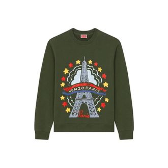 Kenzo Hombre, Sudaderas, Verde, Talla: M