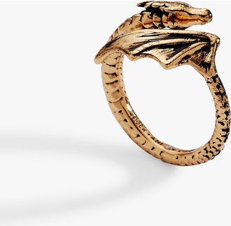 Alex and Ani HOUSE OF THE DRAGON Syrax Bypass Ring in Gold at Nordstrom