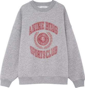 Anine Bing Miles Sweatshirt Collegiate Crewneck Sweatshirt