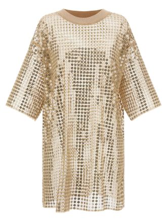 Fabiana Filippi Beige Polyester Short Womens Dress