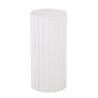 Maisons du monde Mesa auxiliar con forma de columna blanca
