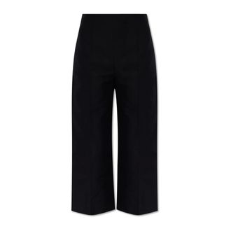 Marni Cropped Trousers, female, Black, Size: 2XS High-waisted trousers