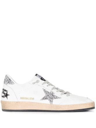 Golden Goose Ballstar Nappa boven- en spoor Glitterster en hak
