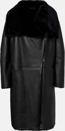 Toteme Shearling-lined leather coat