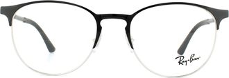 Ray-Ban Unisex Glasses Frames 6375 2861 Silver on Top Black 51mm Metal - One Size