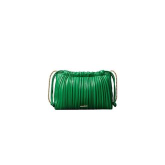 Calvin Klein Shoulder Bags, female, Green, Size: ONE SIZE Pliss&eacute; Crossbody Bag