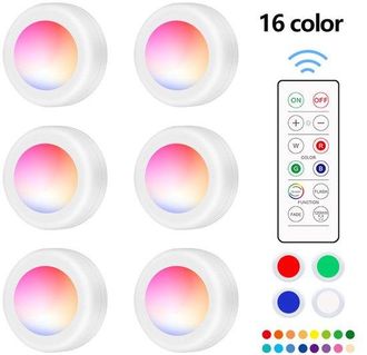 OEM Set Di Faretti Led: 6 Eleganti Luci Con 2 Pratici Telecomandi