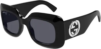 Gucci GG1695S001 Square Full Rim Sunglasses - Black