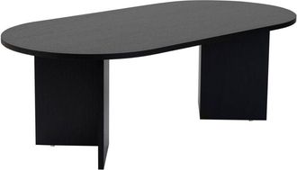 Dmora Mesa De Caf&eacute; Parrano, Mesa De Centro Baja, Revistero Para Sof&aacute;, Estante De La Sala De Estar, 119x60 H40 Cm, Nogal Y Blanco - Dmora