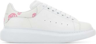 Alexander McQueen White Leather Sneakers