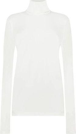 Wolford Aurora Top Lange Mouw - Dames - Coltruien - Wit - XS - Wol - Truien & Vesten