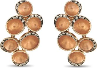 H.Stern Iris 18K Rose Gold Diamond Earrings HS38-051426