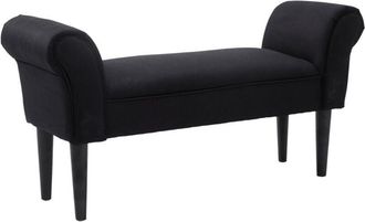 HOMCOM Homcom - Taburete Pie de Cama Banqueta con Brazos Tapizada Banco de Dormitorio Recibidor