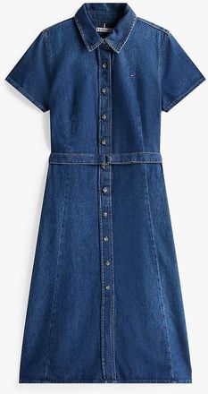 Tommy Hilfiger Womens Denim Shirtdress - Blue - 0