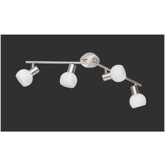 Reality Foco De Techo 4 Led Orientable Antibes Niquel Trio Iluminaci&oacute;n