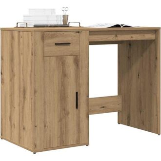 vidaXL Vidaxl - Scrivania Rovere Artigianale 100x49x75 cm in Legno Multistrato