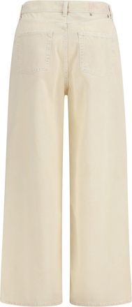 Golden Goose Womens Wide-Leg Cotton Denim Jeans Yellow