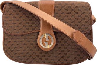 Gucci Brown Leather Shoulder Bag (Authentic Pre-Loved)