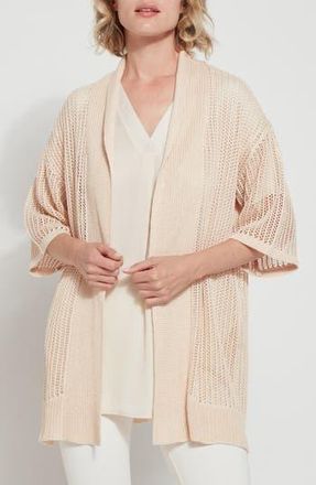 Lyss&eacute; Amora Linen Mesh Duster in Pinenuts at Nordstrom Rack, Size Xx-Small/x-Small