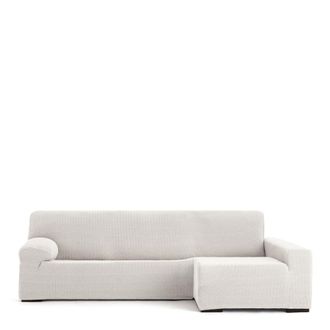 Eysa Funda de sof&aacute; chaise longue biel&aacute;stica derecha crudo 250 - 360 cm