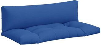 vidaXL Cojines Para Palets 2 Unidades Tela Azul Vidaxl