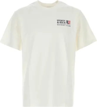 Sporty & Rich White Crew Neck T-Shirt