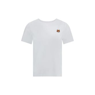 Maison Kitsun&eacute; Witte Katoenen T-Shirt