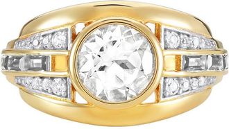 V by Laura Vann Laura Vann Olive 18kt Gold Vermeil Ring - N (UK N / US 6.75)