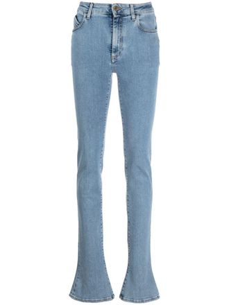 The Attico Jeans slim Dione a vita alta - Blu