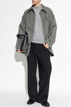 Lisa Yang Cashmere T-shirt Johannes, Mens, Grey