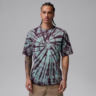 Nike Jordan Mens Jordan Brooklyn Tie-Dye Festival T-Shirt in Green | IF3150-342