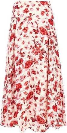 Isabel Marant Silk-blend Hilza long skirt Woman 36