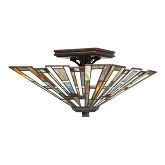 Netlighting Quoizel Maybeck Tiffany Valiant Bronze in Brown