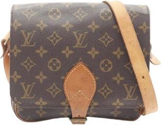 Louis Vuitton Pre-owned Cross Body Bags, female, Brown, Size: ONE SIZE Pre-owned Vintage Canvas Cross Body Bag