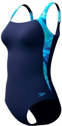 Speedo Shaping LunaLustre Printed 1 Piece Badeanzug f&uuml;r Damen | blau