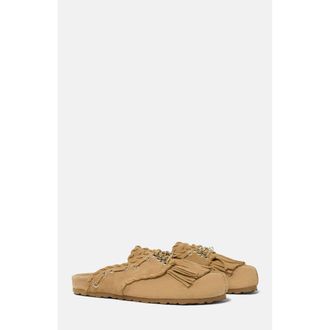 Scarosso Flora Mules in Beige - Suede at Nordstrom, Size 36