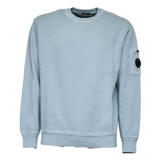 C.P. Company Sweatshirts, male, Blue, Size: XL Crewneck Sweatshirt