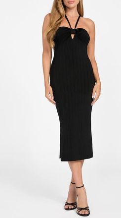 Guess Sofie Mirage Rib Dress in Black-Black at Nordstrom, Size X-Small
