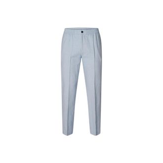 Selected Heren, Broeken, Blauw, Maat: XL Leer