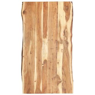 vidaXL Piano del Tavolo in Legno Massello di Acacia 118x(50-60)x3,8 cm - Vidaxl