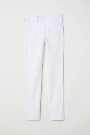 H&M Skinny Regular Ankle Jeans - White