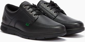 Kickers Mens Kickers Kelland Lace Lo Black Leather Shoes - Size: 6.5