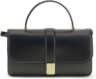 Khaite Black Calf Leather Bos Taurus Womens Handbag