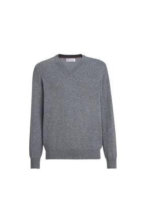 Brunello Cucinelli Cashmere sweater in Dark Grey at Nordstrom, Size 60 It