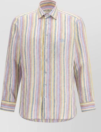 Etro linen pattern shirt